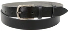 Ремень женский кожаный Skipper 2,5 см Черный (1340-25)