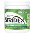 Салфетки Stridex из алоэ для чувствительной кожи лица, без спирта 90 шт.