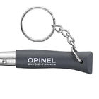 2 в 1 нож складной + брелок Opinel Keychain №4 Inox (длина: 120мм лезвие: 50мм) серый - изображение 3