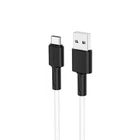 Кабель BOROFONE BX31 USB to Type-C 3A 1m silicone TPE connectors White (6931474710406)