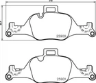 Гальмівні колодки BREMBO P06107 BMW 5 Series, X3, 7 Series 34106888482, 34106898192, 34116875396