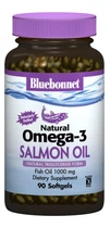 Натуральна Омега-3 з Жиру Лосося, Bluebonnet Nutrition, 90 желатинових капсул