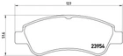 Комплект гальмівних колодок BREMBO P61066 Citroen Xsara, DS3, C3, C-Elysee, C2, C4, Berlingo; Peugeot 207, 208, 307, 206, 2008; Opel Crossland X 425218, 425486, 425423