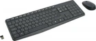 Комплект бездротовий Logitech MK235, Grey, вологозахисна клавіатура + миша (920-007931)