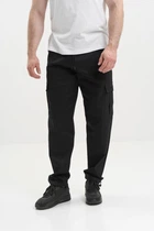 Карго штаны мужские черные стрейч-коттон M–7XL 7XL