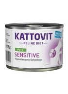 Влажный корм для кошек Kattovit Veterinary Sensitive с индейкой 185 г