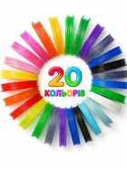Пластик для 3D ручки Филамент для 3д ручки комплект 20 цветов Timoha