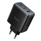 Мережевий Зарядний Пристрій Hoco C160A 2USB-C/1USB QC/PD65W Чорний