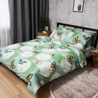Комплект постельного белья Moon&Star King Size 220x240 см наволочки 2 х 70х70 см Butterfly Garden Бязь Gold Люкс (MS-820010502)