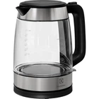 Електрочайник Electrolux 1.7л, Strix, скло, сріблясто-чорний (00109421)