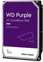 Жесткий диск 3.5" 1Tb Western Digital Purple, SATA3, 64 Мб, 5400 об/мин (WD11PURZ)
