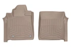 Коврики в салон Toyota Sequoia/Tundra 2012-, с бортом, передние, бежевые, Weathertech 454081IM