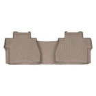 Коврики в салон Toyota Tundra 2014-2019, Double Cab с ящиком, с бортом, задние, бежевые, Weathertech 457862