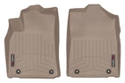 Коврики в салон Lexus ES 2016-2018, с бортом, передние, бежевые, Weathertech 4514591