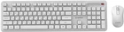 Комплект беспроводной Gembird Slim Pro Business Wireless White (KBS-WPS-01-W-CYRL)