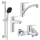 Набiр змiшувачiв Grohe QuickFix Start 4 в 1 для ванни та кухні (UA202301KE)