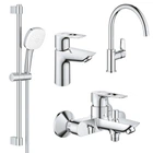 Набор смесителей Grohe BauLoop New 4 в 1 для ванной и кухни (UA123225K3)