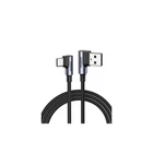 Дата кабель USB 2.0 AM to USB-C 1.0m 3A 90° corner US176 Ugreen (ek19241)