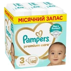Подгузники Pampers Premium Care Розмір 3 (6-10 кг) 180 шт (8006530223720) (22511)