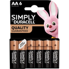 Батарейки Duracell LR6 AA Пальчикові 6 шт