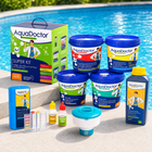 Набор средств по уходу за бассейном Стартовый 5в1 AquaDoctor Super Kit + поплавок и тестер для воды Набор химия для бассейна (Kt01)