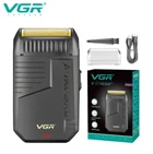 Аккумуляторная электробритва Шейвер VGR V 375 для сухого бритья с откидным триммером Черный