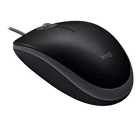 Миша Logitech B110 Silent, Black, USB, оптична, 1000 dpi, 3 кнопки, 1.8 м (910-005508)