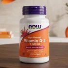 Вітамін D-3 для імунітету Vitamin D-3 Now Foods 50 мкг 2000 МЕ 120 гелевих капсул