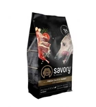 Сухой корм для собак всех пород Savory со свежим мясом утки и кроликом