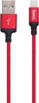 Кабель Hoco X14 USB to iP 2A, 2 м, nylon, алюминиевые подключения Black (6957531062899)