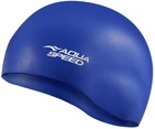 Шапочка для плавания AQUA SPEED Mono, силиконовая, синяя, универсальный размер OSFM (111-01)