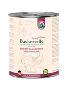 Влажный корм для собак Baskerville Sensitive Wild Mit Blaubeeren und Spirulina Оленина с черникой и спирулиной