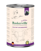 Влажный корм для собак Baskerville Super Premium Kalb Mit Brombeeren Телятина и ежевика