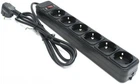 Фильтр сетевой Gembird, 6 розеток, 4.5 м, Black (SPG6-G-15B)