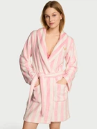 Плюшевый халат Stripe Victoria's Secret M/L Розовая полоска (27161697)
