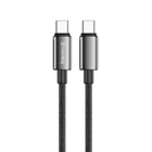 Кабель ColorWay USB Type-C - USB Type-C (M/M), zinc alloy braided, 5А, 2 м, Чорний (CW-CBPDCC099-BK)