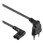 Кабель живлення Cablexpert (PC-184L) CEE7/16-C7, кутовий, 1 м, чорний