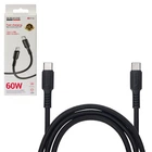 Кабель Borofone BX116BK Type-C - Type-C 60W, 1м, Black