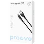 Кабель Proove Light Silicone Plus USB Type-C 3A (1m) white