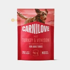 Корм вологий Carnilove Turkey & Venison with Strawberry Leaves для собак паштет індичка та оленина з листям полуниці