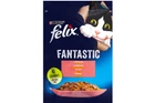 Вологий корм для кішок Felix Fantastic з лососем у желе 85 г