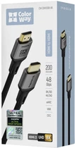 Кабель ColorWay HDMI-HDMI V2.1 8K 2 м Black (CW-CBHD088-BK)
