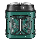Электробритва VGR V-344, роторная, 8000 RPM, IPX6, зеленая