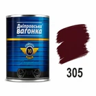 Алкідна емаль ПФ-133 "Дніпровська вагонка" 2.5 л вишнева 305
