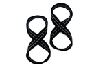 Лямки для тяги EasyFit Infinity EF-8888-L для становой тяги (восьмерки) L - на обхват запястья до 20,5 см 2 шт Черный