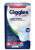 Трусики-підгузки Giggles для дорослих М 70-120 см, 30 шт