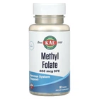 Метил фолат, Methyl Folate, KAL, 400 мкг, 90 таблеток