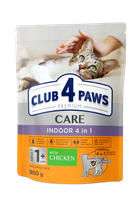 Корм Сухой Club 4 Paws Premium Indoor 4 в 1  для Взрослых Кошек 