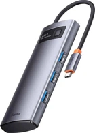 USB-хаб USB Type-C Baseus Metal Gleam Multi-functional 4-in-1 (PD, USB) (WKWG070013) Gray