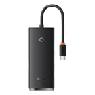 USB-хаб Baseus Lite Series 4-Port Type-C HUB Adapter (Type-C to USB 3.0*4) 25cm Black